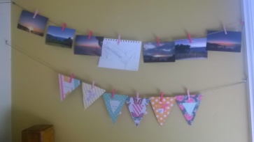 Bunting and photos